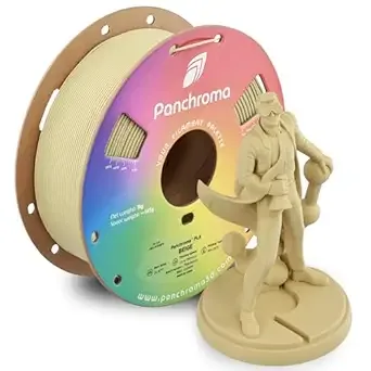 Polymaker Polymaker Panchroma PLA Beige 3D Printer Filament, 1kg Spool, Easy to Print, High Speed Printing, Tangle Free, AMS Compatible, Perfect for Toys, Decor, Miniatures, Models & Cosplay