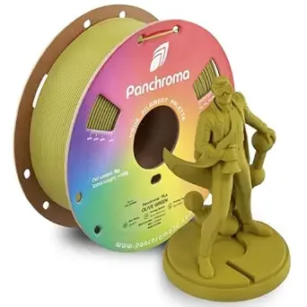 Polymaker Polymaker Panchroma PLA Olive Green 3D Printer Filament, 1kg Spool, Easy to Print, High Speed Printing, Tangle Free, AMS Compatible, Perfect for Toys, Decor, Miniatures, Models & Cosplay