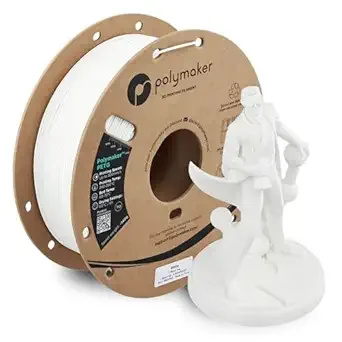 Polymaker Polymaker PETG White 3D Printer Filament 1kg, High Speed PETG up to/s, High Strength New Formula, Excellent Layer Adhesion, Warp Free, Compatible with Most 3D Printers