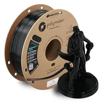 Polymaker Polymaker PETG Black 3D Printer Filament 1kg, High Speed PETG up to/s, High Strength New Formula, Excellent Layer Adhesion, Warp Free, Compatible with Most 3D Printers