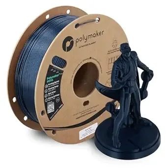 Polymaker Polymaker PETG Dark Blue 3D Printer Filament 1kg, High Speed PETG up to/s, High Strength New Formula, Excellent Layer Adhesion, Warp Free, Compatible with Most 3D Printers