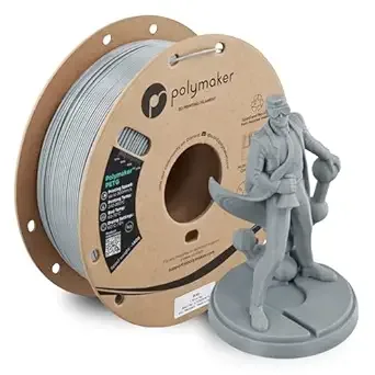 Polymaker Polymaker PETG Grey 3D Printer Filament 1kg, High Speed PETG up to/s, High Strength New Formula, Excellent Layer Adhesion, Warp Free, Compatible with Most 3D Printers