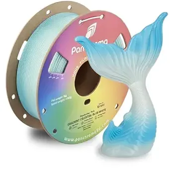 Polymaker Polymaker Panchroma Gradient Celestial PLA Blue-White 3D Printing Filament 1KG, Premium Gradient PLA, Easy to Print, AMS Compatible, Perfect for Figurines, Display Models and Fantasy Designs