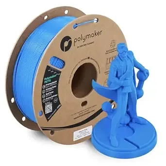 Polymaker Polymaker PETG Electric Blue 3D Printer Filament 1kg, High Speed PETG up to/s, High Strength New Formula, Excellent Layer Adhesion, Warp Free, Compatible with Most 3D Printers