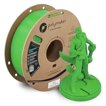 Polymaker Polymaker PETG Green 3D Printer Filament 1kg, High Speed PETG up to/s, High Strength New Formula, Excellent Layer Adhesion, Warp Free, Compatible with Most 3D Printers