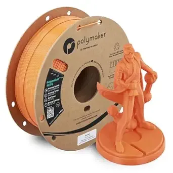Polymaker Polymaker PETG Orange 3D Printer Filament 1kg, High Speed PETG up to/s, High Strength New Formula, Excellent Layer Adhesion, Warp Free, Compatible with Most 3D Printers