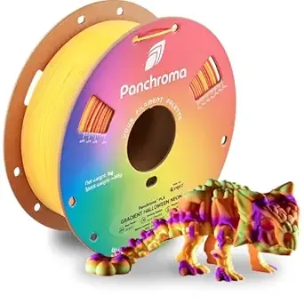 Polymaker Panchroma Gradient Halloween Orange, Yellow and Magenta Neon PLA 3D Printing Filament, 1kg Spool, Easy to Print, AMS Compatible, Perfect for Toys, Props, Cosplay, Signage and UV Displays
