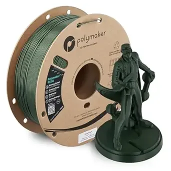 Polymaker Polymaker PETG Dark Green 3D Printer Filament 1kg, High Speed PETG up to/s, High Strength New Formula, Excellent Layer Adhesion, Warp Free, Compatible with Most 3D Printers