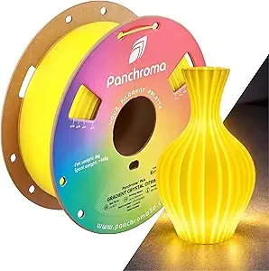 Polymaker Polymaker Panchroma Gradient PLA Translucent Yellow and Clear 3D Printing Filament 1KG, Premium Gradient PLA, Easy To Print, AMS Compatible, Perfect For Lamp Shades, Vases, Figurines, Ornaments
