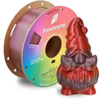 Polymaker Polymaker Panchroma Gradient Starlight PLA Purple-Red 3D Printing Filament 1KG, Premium Gradient PLA, Easy to Print, AMS Compatible, Perfect for Figurines, Tabletop Models, Ornaments, Jewelry