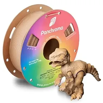 Polymaker Polymaker Panchroma Matte PLA Filament, High Speed Gradient Matte Sandstorm PLA 1kg (2.2 lbs), Formerly Polyterra Clog-Free 3D Printer Filament, Accuracy +/-, Fits FDM Printers