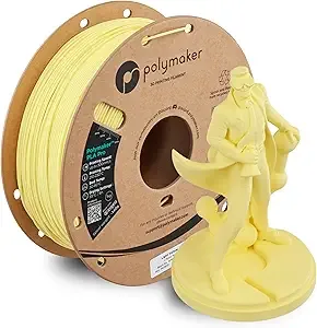 Polymaker Polymaker PLA Pro 3D Printing Filament Light Yellow 1KG, High-Impact Tough PLA, Fast Printing up to/s, High Speed New Formula, Easy to Print on Most FDM Printers, No Enclosure Required