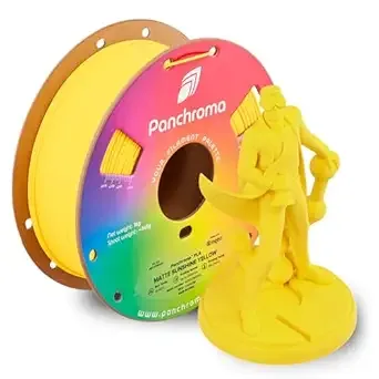 Polymaker Polymaker Panchroma Matte PLA Filament, High Speed Sunshine Yellow PLA 1kg (2.2 lbs), Formerly Polyterra Clog-Free 3D Printer Filament, Accuracy +/-, Fits FDM Printers