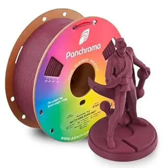 Polymaker Polymaker Panchroma Matte PLA Filament, High Speed Wine Burgundy PLA 1kg (2.2 lbs), Formerly Polyterra Clog-Free 3D Printer Filament, Accuracy +/-, Fits FDM Printers