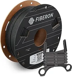 Polymaker Polymaker Fiberon PET-CF17 3D Printing Filament Black 1kg, Excellent Stable Stiffness - Fiberon Carbon Fiber Reinforced PET 3D Printer Filament, Ideal for Jigs and Fixtures