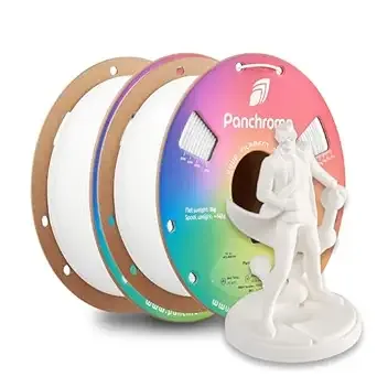 Polymaker Polymaker Panchroma PLA White 3D Printer Filament 2KG Bundle, 2x1kg, Easy to Print, High Speed Printing, Tangle Free, AMS Compatible, Perfect for Toys, Decor, Miniatures, Models & Cosplay