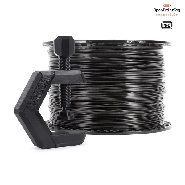 Printed Solid Prusament PETG Jet Black 2kg (NFC)