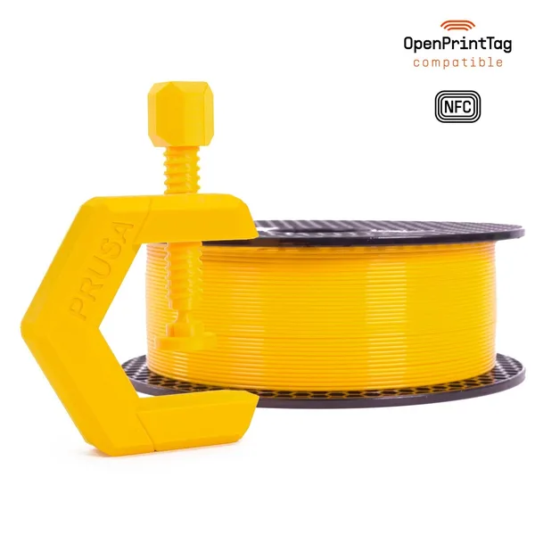 Printed Solid Prusament PETG Mango Yellow 1kg (NFC)