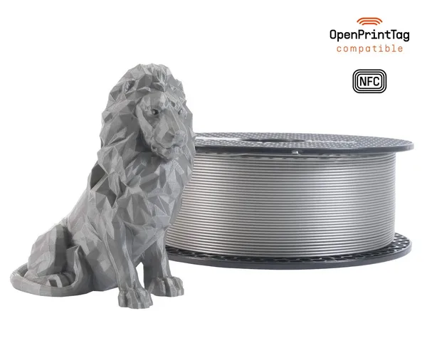 Printed Solid PLA Silver