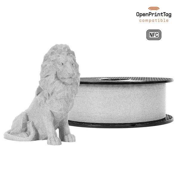 Printed Solid PLA Marble Gray