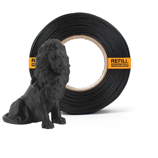 Printed Solid Prusament PLA Prusa Galaxy Black 1kg Refill - Made in USA