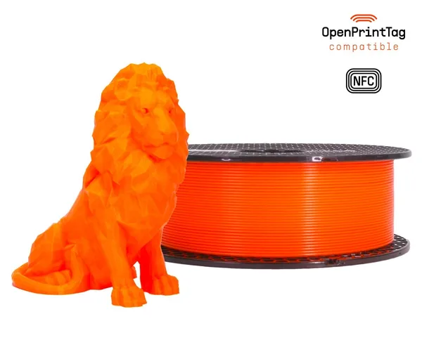 Printed Solid Prusament PLA Prusa Orange 1kg (NFC)