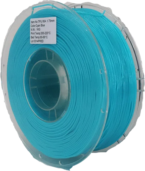 Printed Solid TPU Cyan