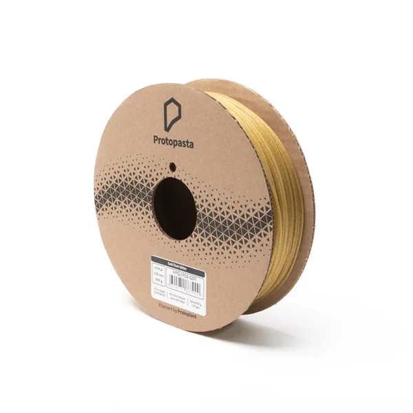 Proto-pasta Gold Dust Translucent HTPLA with Gold Glitter
