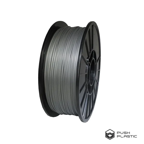 Push Plastic ABS Silver