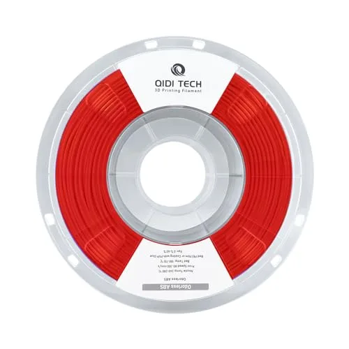 QIDI R QIDI TECHNOLOGY Odorless ABS Filament, 3D Printer Filament, 1 KG Spool (2.2lbs), 3D Printing Filament Fit Most FDM 3D Printers, Red