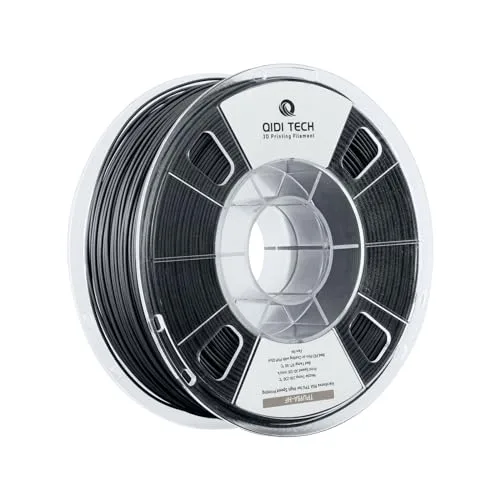 QIDI R QIDI TECHNOLOGY TPU 95A High Flow Filament，TPU95A-HF Flexible 3D Printer Filament Fit Most FDM 3D Printers，High Resilience，Suitable for High Speed Printing, 1kg Spool，Black