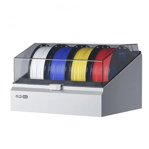 QIDI QIDI Box Multi-Color 3D Printing System for QIDI Max4 3D Printer, Active Drying (65°C), NFC Intelligent Recognition and Filament Auto-Reload, Double Hardened Steel Gear for PLA/PETG/ABS/CF/GF/PA/PC
