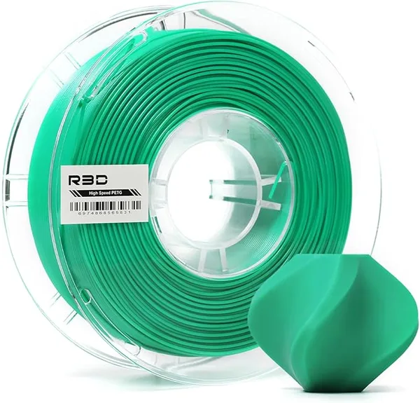 R3D R3D High Speed PETG PRO Filament 1KG, 3D Printer Filament for 30-/s High-Speed Printing, Dimensional Accuracy +/-, Plastic Spool, Compatible with AMS (Mint Green)