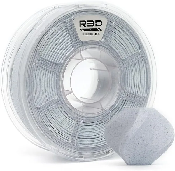 R3D R3D PLA Filament, 0-/s High Speed PLA Printing, Dimensional Accuracy +/-, 1KG (2.2lbs) Clear Plastic Spool 3D Printer Filament (Marble)