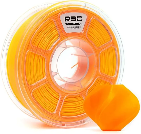 R3D R3D PLA Filament, 0-/s High Speed PLA Printing, Dimensional Accuracy +/-, 1KG (2.2lbs) Clear Plastic Spool 3D Printer Filament (Fluorescent Yellow)