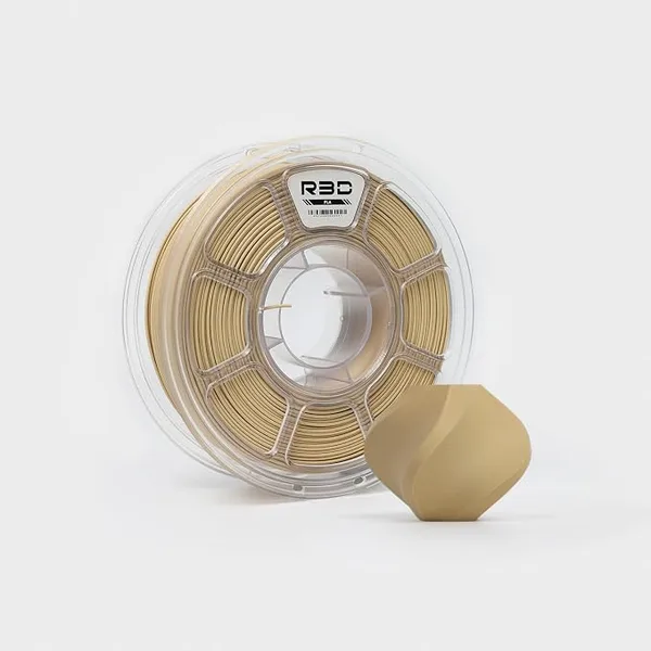 R3D R3D PLA Filament, 0-/s High Speed PLA Printing, Dimensional Accuracy +/-, 1KG (2.2lbs) Clear Plastic Spool 3D Printer Filament (Latte)