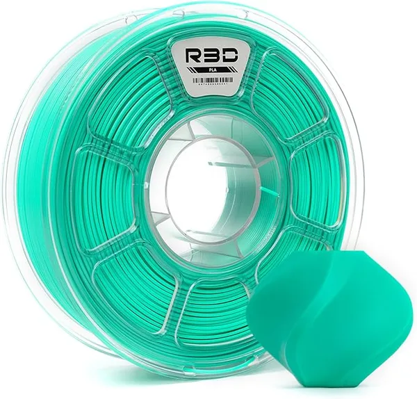 R3D R3D PLA Filament, 0-/s High Speed PLA Printing, Dimensional Accuracy +/-, 1KG (2.2lbs) Clear Plastic Spool 3D Printer Filament (Mint Green)