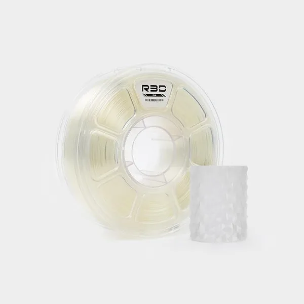 R3D R3D PLA Filament, 0-/s High Speed PLA Printing, Dimensional Accuracy +/-, 1KG (2.2lbs) Clear Plastic Spool 3D Printer Filament (Transparent)