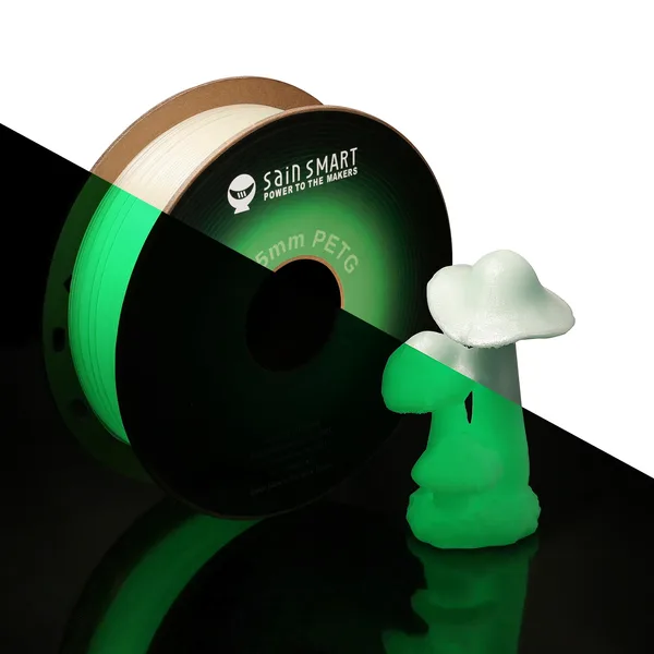 SainSmart Glow-in-the-dark Green PRO-3 PETG Filament, 1kg
