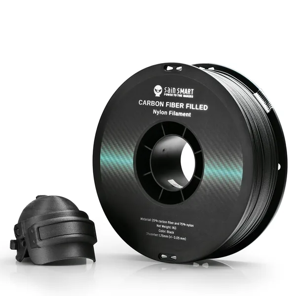 SainSmart Nylon+ Carbon Fiber Filament 1kg/2.2lb, Black