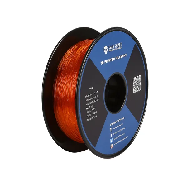 SainSmart Orange, Flexible TPU Filament 0.8kg/1.76lb