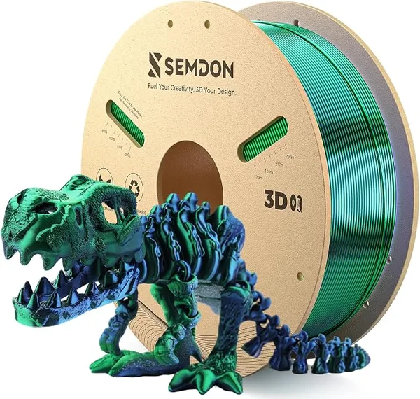 Semdon PLA Silk Deep Sea Blue-Emerald Green