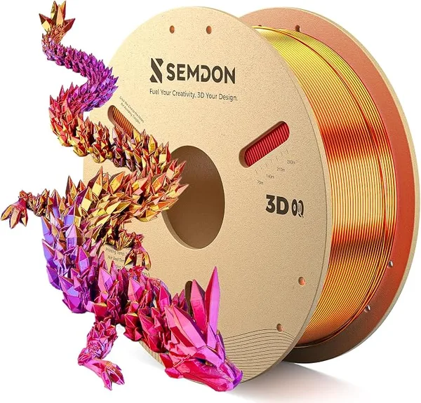 Semdon PLA Silk Silk Red, Yellow, Purple