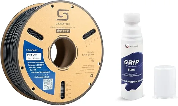 Siraya Tech Siraya Tech PPA-CF Core Filament (1kg) and Grip Bed Adhesive Bundle