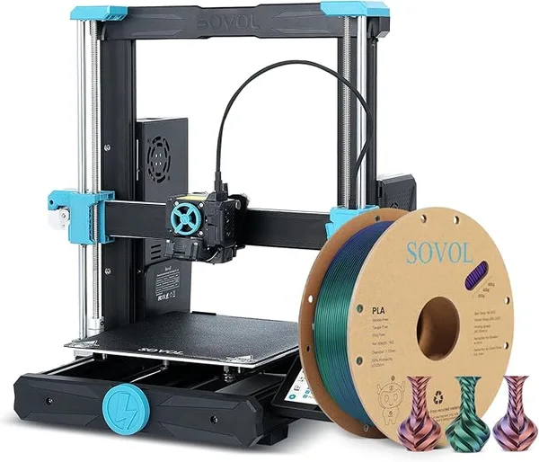 Sovol Sovol Triple Color Bronze Purple Green Silk PLA Filament 1kg & Sovol SV06 ACE 3D Printer