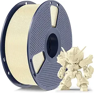 SUNLU SUNLU High Speed PLA Meta Filament,1KG PLA 3D Printer Filament,Tougher Neatly Wound 3D Filament, Dimensional Accuracy +/-,Fits for Most FDM 3D Printers,1KG Spool(2.2lbs),Cream White