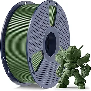SUNLU SUNLU High Speed PLA Meta Filament, 1KG PLA 3D Printer Filament,Tougher Neatly Wound 3D Filament, Dimensional Accuracy +/-, Fits for Most FDM 3D Printers,1KG Spool(2.2lbs), Olive Green