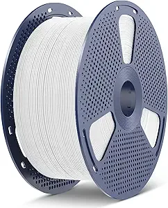 SUNLU SUNLU 5KG PLA+2.0 3D Printer Filament, Large Spool(11lbs) PLA+ Filament, Tougher and Stronger, Dimensional Accuracy +/-, 5KG/1 Spool, White