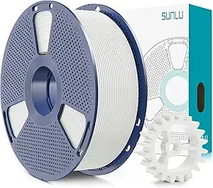 SUNLU SUNLU PLA+2.0 3D Printer Filament, Upgrade PLA+ Filament, Tougher and Stronger, Neatly Wound PLA Plus Filament, Dimensional Accuracy +/-, 1KG Spool(2.2lbs), White