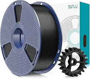 SUNLU SUNLU PLA+2.0 3D Printer Filament, Upgrade PLA+ Filament, Tougher and Stronger, Neatly Wound PLA Plus Filament, Dimensional Accuracy +/-, 1KG Spool(2.2lbs), Black